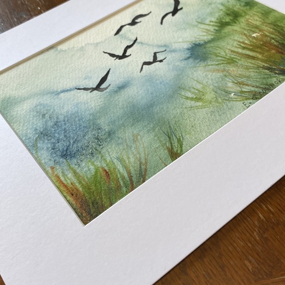 8x10 with mat original watercolour painting - Picture 2 of 4